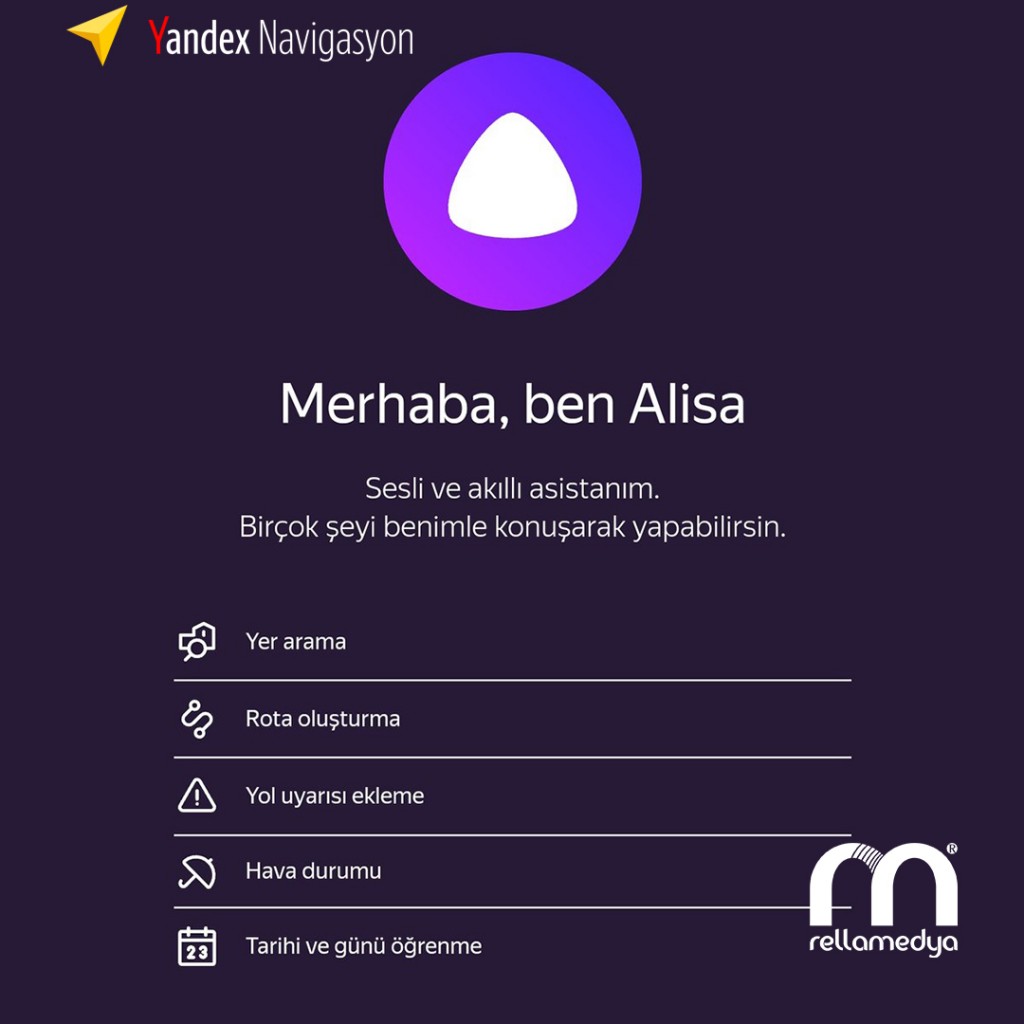 Yandex Navigasyon’a yön veren Alisa